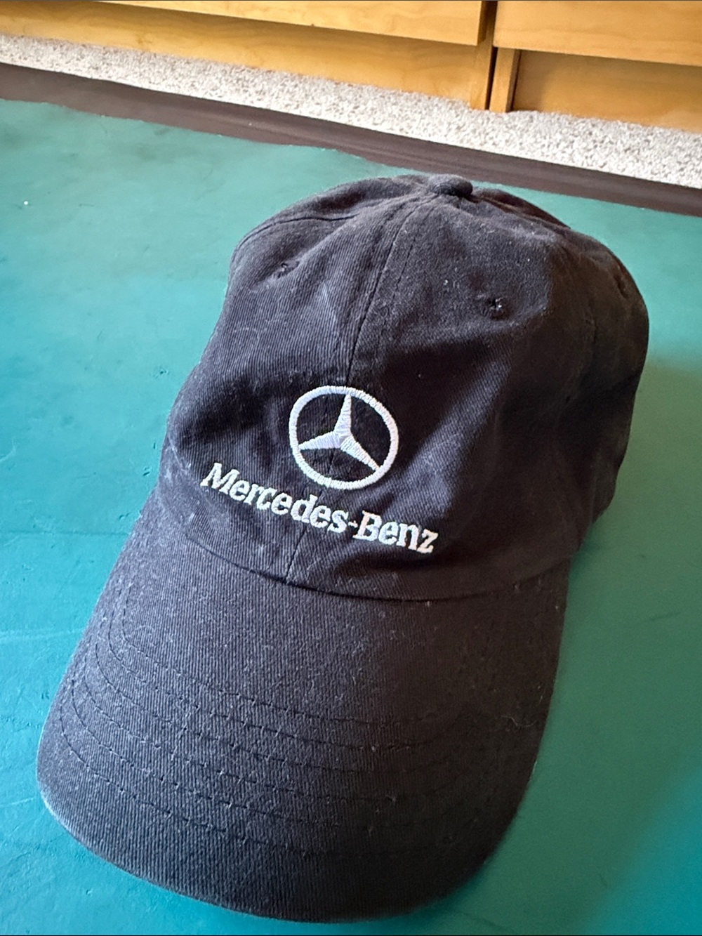 Mercedes-Benz Black Embroidered Logo Baseball Cap, small/medium